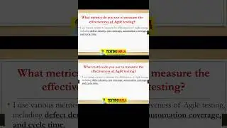 what test metrics to measure the effectiveness of agile testing   #shorts    testingshala