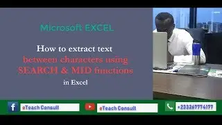 How to extract text between characters using Search and Mid functions in Excel