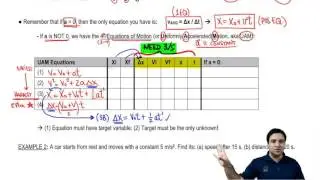 Intro to Motion (Kinematics): Acceleration and Motion Equations