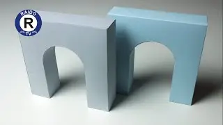 HOW TO MAKE A PAPER ARCH? PAPER ARCH. ARCHITECTURAL MODELS FROM PAPER. ROUND ARCH. 