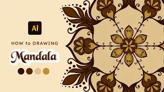 How to Drawing Mandala | Illustrator Tutorial