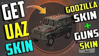 PUBG : How To Get GODZILLA UAZ Skin | Get Shotgun Skin,Pistol Skin