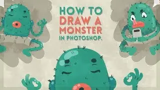 How To Draw Monsters | Photoshop CC 2019 Tutorial