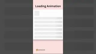 Simple Content Preload CSS Animation || #animation #css