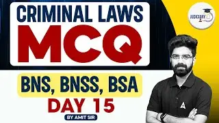 Criminal Law Important MCQs For Judiciary Exam 2024-25 | by Amit sir