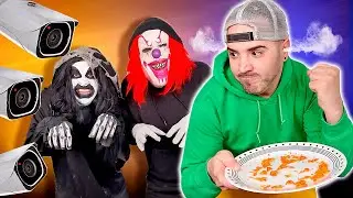 Clown and monster caught on camera! 😱🤣