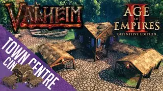 Valheim Build | AGE OF EMPIRES II TOWN CENTRE | Building an Epic City