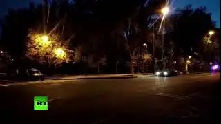 Место взрыва в Донецке, где погиб Захарченко