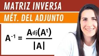 Matriz INVERSA por DETERMINANTES - Método del ADJUNTO 🔢 Matrices