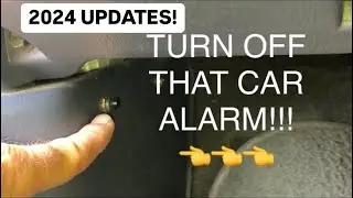 HOW TO TURN OFF CAR ALARM! 🚨 EASY - No Key FOB Needed! (2024 UPDATED)