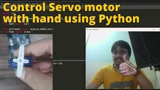 Controlling Servo motor with hand gesture using Python