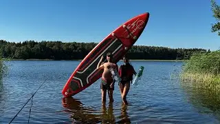 ОТДЫХ СЕМЬЕЙ НА БЕРЕГУ ОЗЕРА, САМОДЕЛЬНЫЕ РАКАЛОВКИ, ловим раков и рыбу