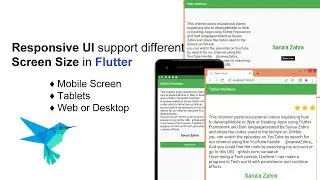 Responsive UI with LayoutBuilder Flutter(Arabic)- واجهة مستخدم تستجيب لمختلف الاحجام LayoutBuilder