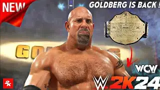 WWE 2K24 Goldberg '02 Entrance w/ New Big Gold Belt  | WWE 2K24 PC Mods