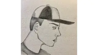 Simple and easy boy drawing with pencil