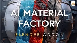 AI Material Factory - PBR Texture Maps Generation - Blender Addon Overview