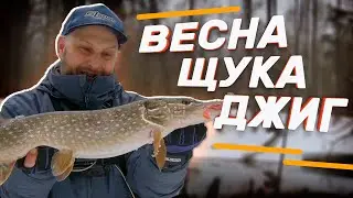 Щука перед половодьем! Трофей малой реки! Джиг спиннинг весной. Иван Кашицин.