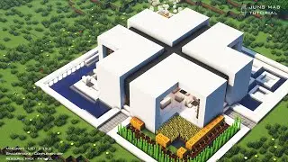 Minecraft Modern House Tutorial ｜How to Build a Library Cafe in Minecraft