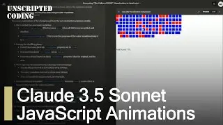 Making JS animations with Claude 3.5 Sonnet! | Unscripted Coding