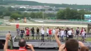 Parade of pilots 2014 at Hungaroring