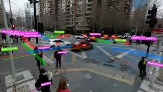 Fully Interactive 360° traffic analysis video - Santiago, Chile