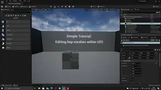 Simple Tutorial:  Unreal Engine 5 Where to find BSP geometry.