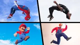 ALL Stunts 2023 In Real Life (Spiderman, Sonic, Mario, MORE!)