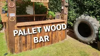 PALLET WOOD BAR | DIY GARDEN WEDDING