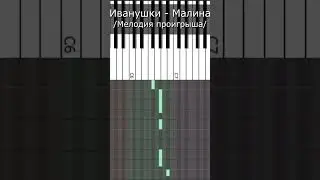 Иванушки International - Малина / мелодия проигрыша на пианино /