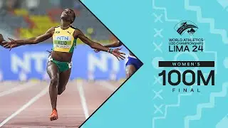 Jamaica's Alana Reid 🇯🇲 powers to 100m world U20 title | World Athletics U20 Championships Lima 24