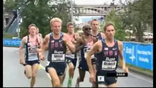 Mo Farah Two Miles Great North City Games,Newcastle,2011(with interview)