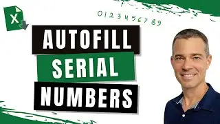 Shortcut to FASTER AutoFill Serial Numbers in Excel!