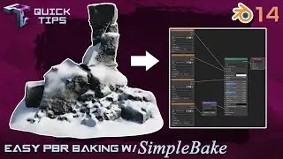 QUICK TIPS | Simply Bake PBR Textures With 