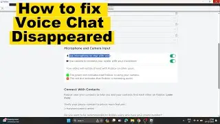 Roblox Voice Chat Disappeared | How to fix if voice chat is not showing