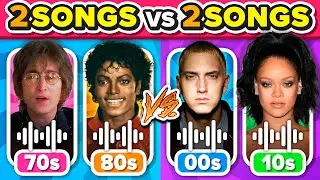 70/80s vs 00/10s: Save One Song 🎵 (2 SONGS vs 2 SONGS) | Music Quiz Challenge