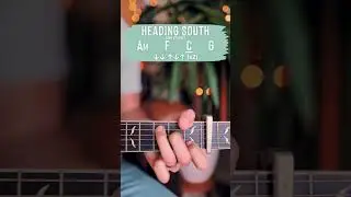 Heading South Zach Bryan Guitar Tutorial // Heading South Guitar Lesson #shorts