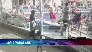 ÜSTÜNE BACA KAPAĞI DÜŞTÜ