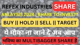 Refex Industry Share Latest News | Refex Industries Stock Analysis 2024 | Refex Stock Price Target