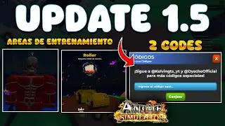 UPDATE 1.5 ANIME SIMULATOR CODES ROBLOX *NUEVAS AURAS*