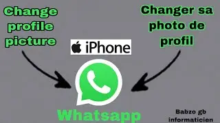 Changer Photo de profil whatsapp sur iPhone |how to change profile picture whatsapp