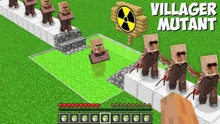 What if YOU CREATE MUTANT VILLAGER in Minecraft ? USING A RADIATION LIQUID !