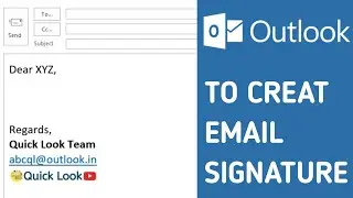 How to Add Signature in Outlook | Email Signature