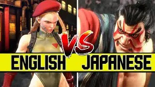 SF6: English VS Japanese Character Intros | Base Roster No BGM 4K