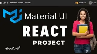 Material UI Tutorial with React Project in Telugu