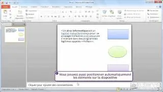 Comment organiser les éléments sur une diapositive avec PowerPoint 2010 ?