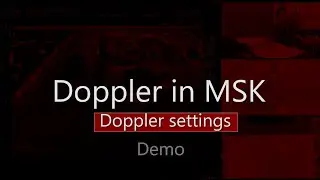 Doppler Effect in MSK Ultrasound (Part II): Settings adjustement Demo