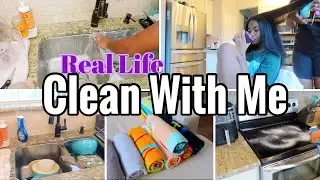 **NEW* REAL LIFE CLEAN WITH ME | Messy House | Cleaning Motivation