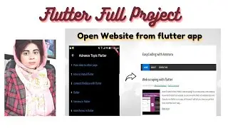 12 How to open website from flutter app | open url in browser | Open any link from flutter app