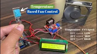 Temperature Based Fan Speed Controller Using Arduino