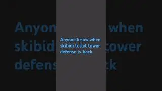 Anyone know when skibidi toilet tower defense is back #shorts #roblox #skibiditoilet #lego